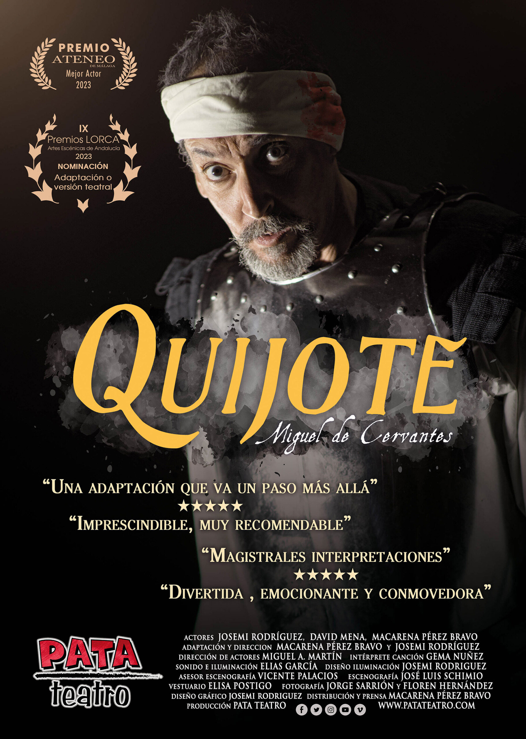 Cartel Quijote de Pata Teatro