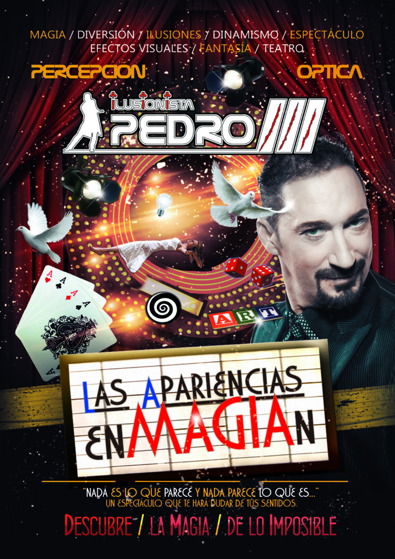 Cartel "Las apariencias enMAGIAn" de Pedro III
