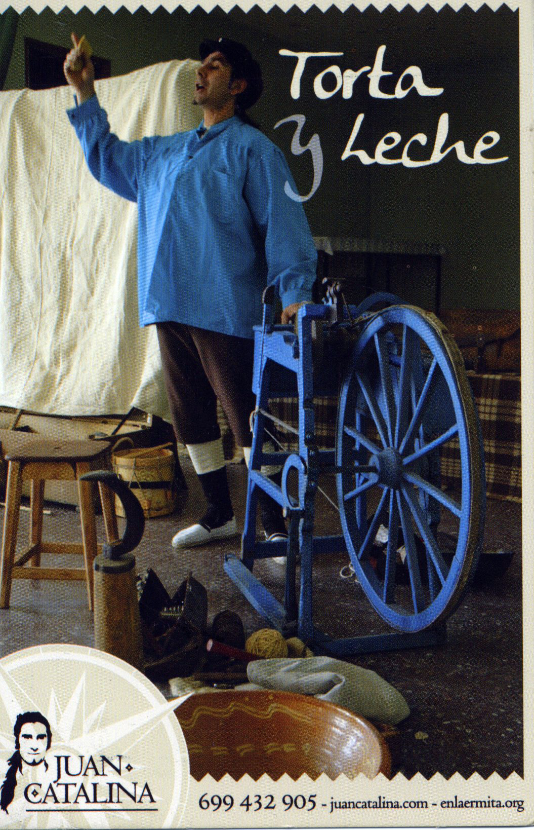 cartel de Torta y Leche. Cía Juan Catalina